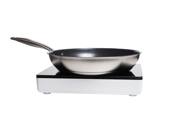 non-stick frying pan on induction hob