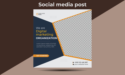 Social media post design template