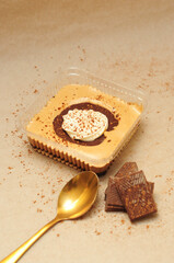 Flan pudín de vainilla y chocolate fudge vanilla