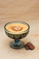 Flan pudín de vainilla y chocolate fudge vanilla