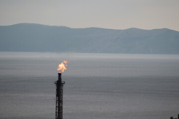 Fiamma di raffineria di petrolio 2