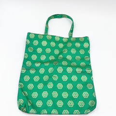 Brocade Green Tote Bag