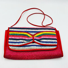 Vintage 80s Straw bag