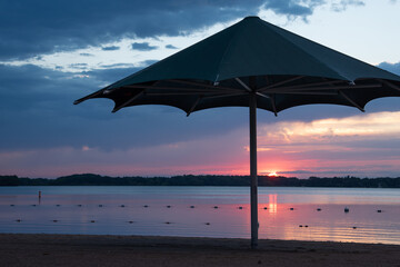 sunset on the beach