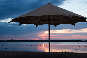 sunset on the beach