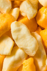 Raw Organic Yellow and White Cheese Curds