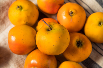 Raw Orange Organic Tejocote Apples