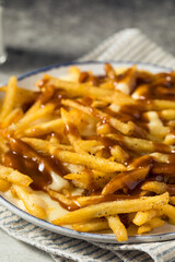 Homemade Canadian Poutine Gravy French Fries