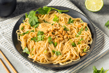 Homemade Asian Peanut Sauce Noodles