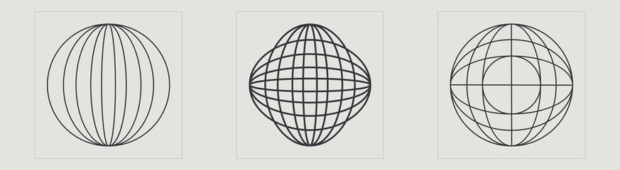 Vector Graphic Assets Set. Large set of retro objects for design. Objects in y2k style. Anti-design. Vector illustration