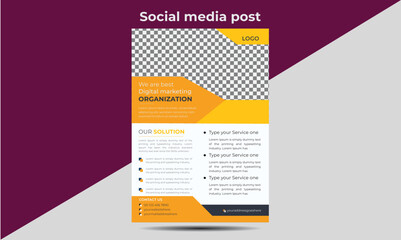 Modern corporate Business flyer design template