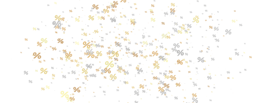 sale digital percent in hand