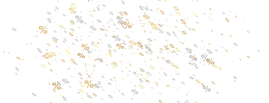 sale digital percent in hand