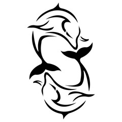 Bottlenose Dolphin Performing Tricks Set of Illustrations. Cute blue dolphins set, dolphin jumping