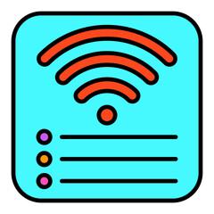 Wifi Connection Filled Line Icon