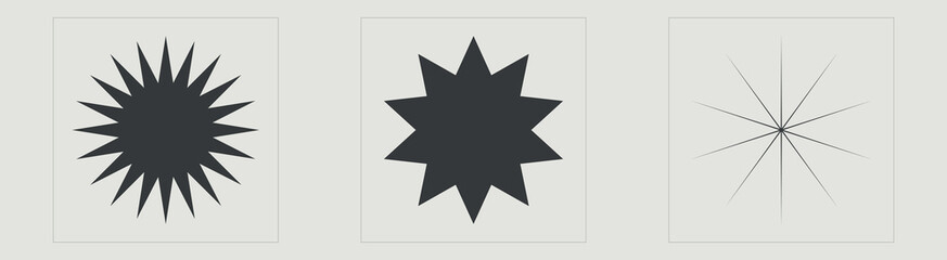 Collection of Y2K elements. Extraordinary Graphic Assets. Elements for graphic decoration. Isolated on black background. Vector illustration