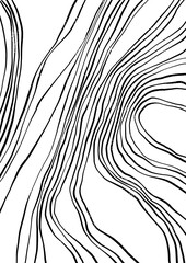 Artistic Abstract Black And White Stripe Line Background With Texture