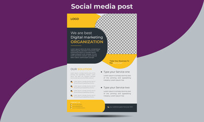 Modern corporate Business flyer design template