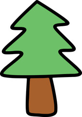 Fototapeta premium christmas tree icon