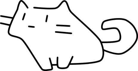 cat with a bone