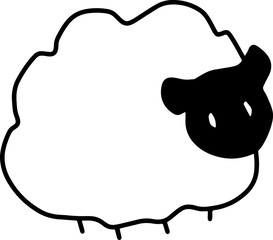 sheep cartoon page