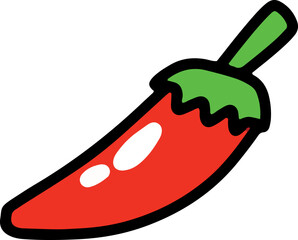 illustration of a strawberry on a fork