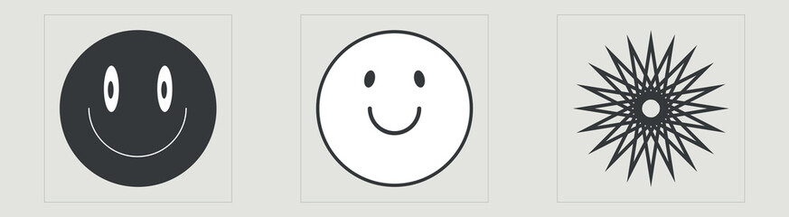 Collection of Y2K elements. Extraordinary Graphic Assets. Cyberpunk elements. Anti-design. Vector illustration