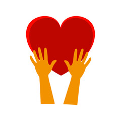 Obraz premium Heart in hand.