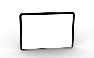 Photo White tablet, isolated on 3d background