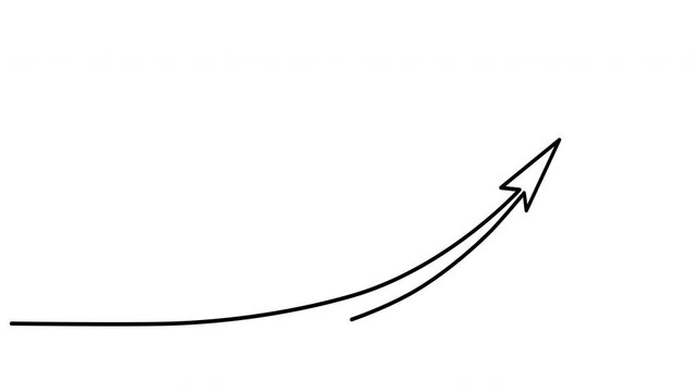 Growth diagram self drawing animation. Alpha channel. Luma matte.	