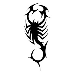 Scorpion icon, insect pest control extermination and disinsection, vector. Scorpion domestic dangerous animals disinfection and disinfestation pest control symbol