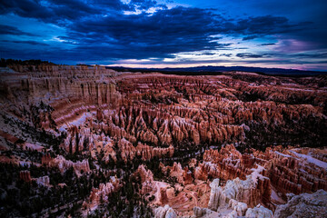 Amphitheater at Twilight - Bryce Canyon National Park 