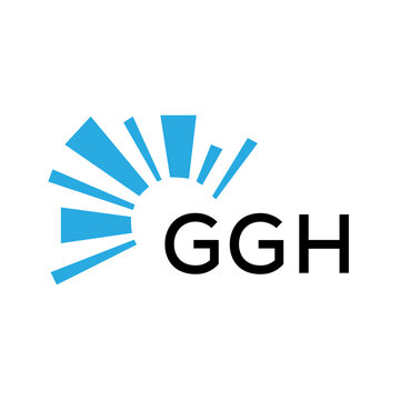 GGH letter logo. GGH blue image on white background and black letter. GGH technology  Monogram logo design for entrepreneur and business. GGH best icon.
