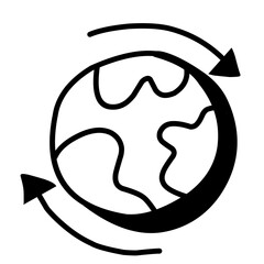 hand drawn Ecology and Environment related line icon