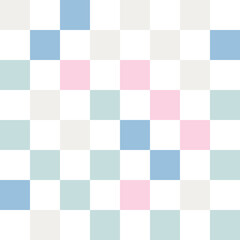 Colorful pastel checkerboard pattern background.	