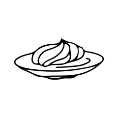 wasabi Seasoning. Asian cuisine. Vector weekend isolated on white background