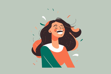 happy smiling woman, in love happy smiling joyful young girl portrait