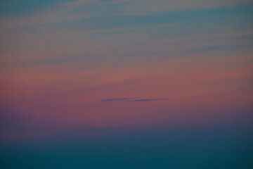 sunset over the sea