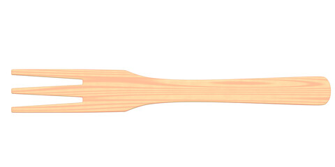 Wooden spoon or kitchen utensils on white background.