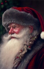 Portrait of Santa Claus