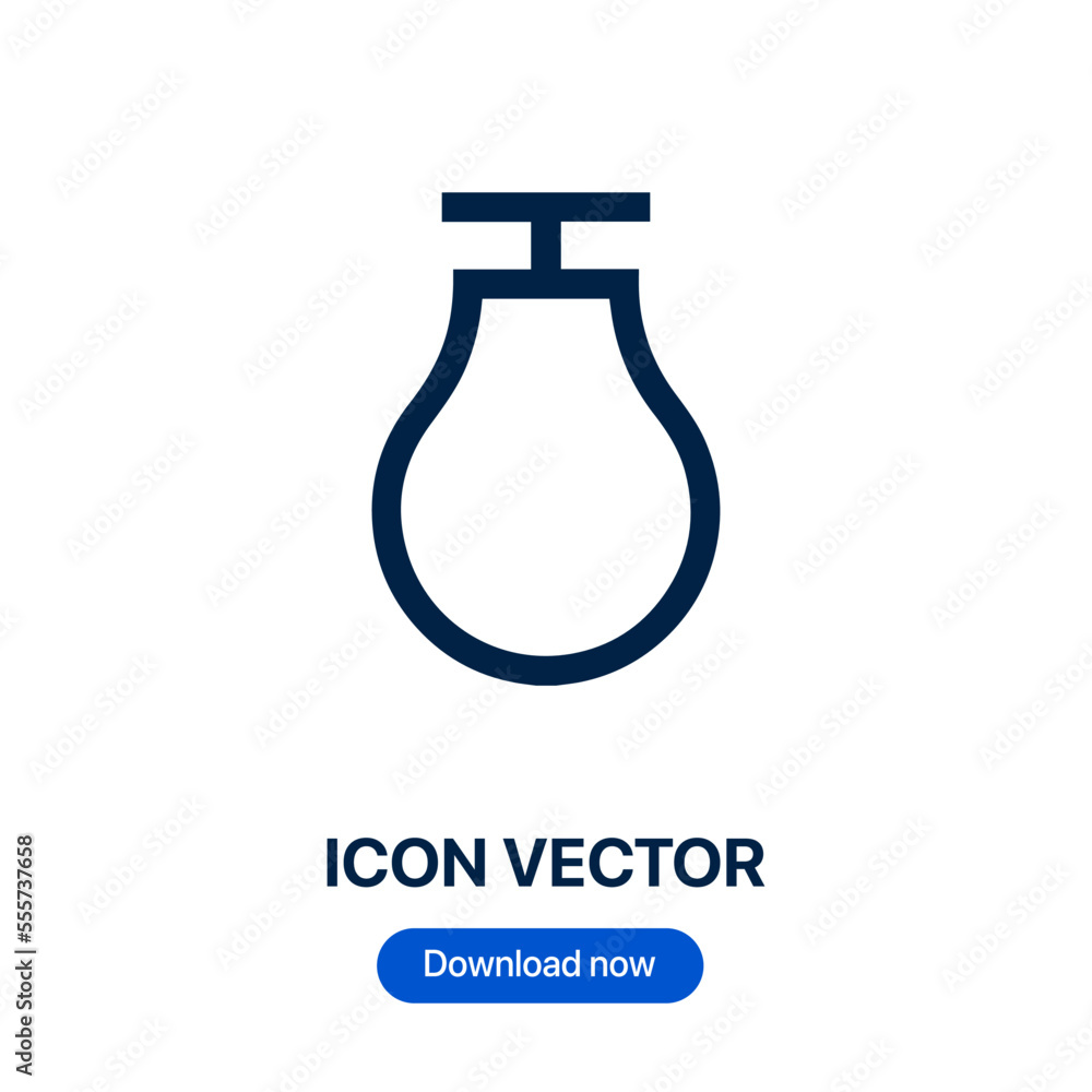 Poster punching bag icon vector. linear style sign for mobile concept and web design. punching bag symbol i