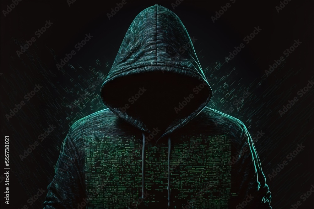 Poster a hooded sweatshirt with a green background and a black background with a green pattern on it and a 
