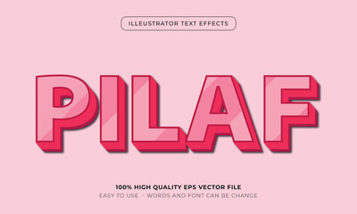 food text style effect