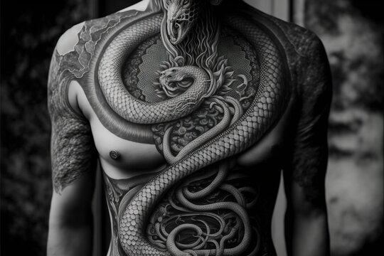 Dragon Tattoo Man Images – Browse 1,741 Stock Photos, Vectors, and Video