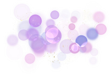 Luxury Light Bokeh Overlay with Glitter 