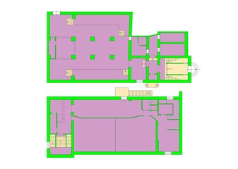 2D CAD layout plan drawing. Draft plan. Apartment drawing. Standard home floorplan.