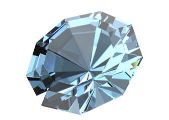Fototapeta na wymiar 3d illustration of a colored diamond