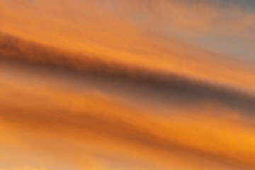 sky with clouds  and lots of colours at sunset