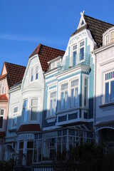 Old townhouses in the city of Bremen, Germany | The so-called Altbremerhaus is a common building type in the Hanseatic city of Bremen, usually build between 1880 and 1915, shot in Schwachhausen