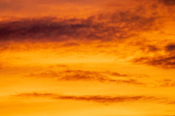 clouds in the sky over sunset